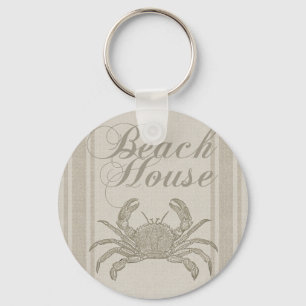 Porte-clés Maison de plage Crabe Bord de mer