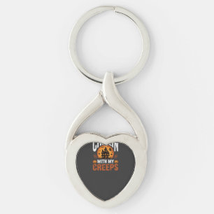 Porte-clés Maison hantée de Halloween en train de se détendre