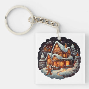 Porte-clés Maison homme Xmas Gingpain