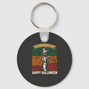 Porte-clés Maison Joyeux Halloween Monstres Toiles d'araignée