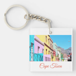 Porte-clés Maisons colorées du Cap Bo Kaap Street