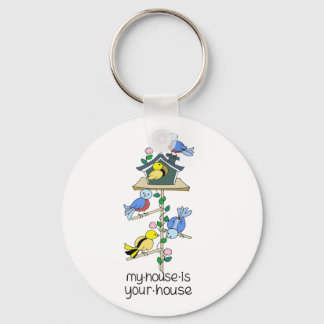 Porte-clés Maisons d'oiseaux Ma maison est votre maison