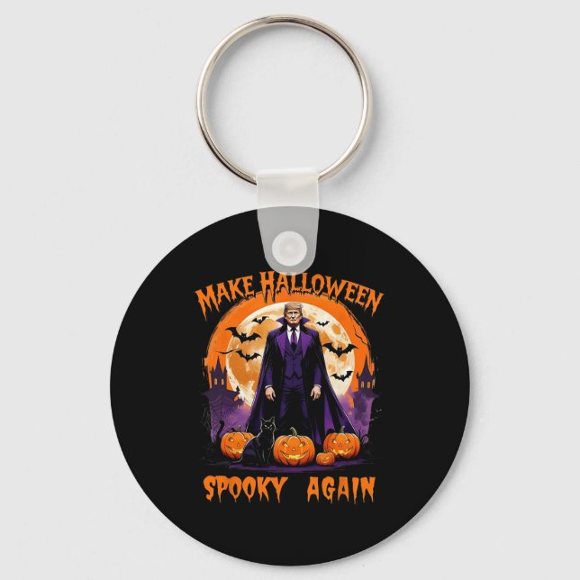 Porte-clés Make Halloween Spooky Again Funny Trump Halloween  (Recto)