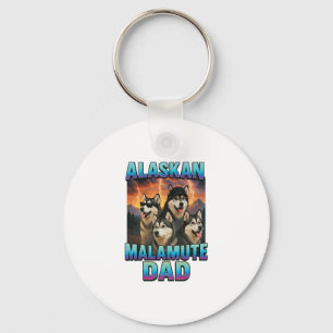 Porte-clés Malamute d'Alaska