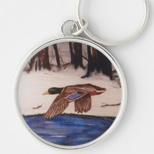 Porte-clés Mallard Duck en mission