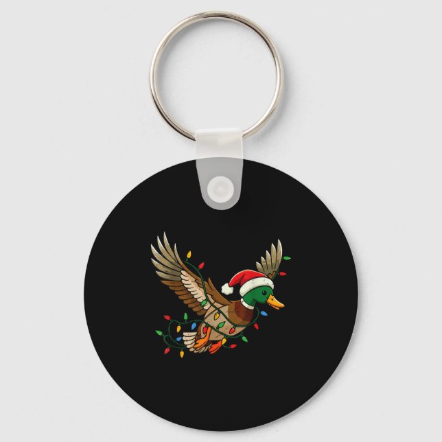 Porte-clés Mallard Duck Light Christmas Hunting Pajama Toddle (Recto)