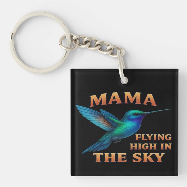 Porte-clés Mama Hummingbird - Vol haut dans l'édition Sky (Devant)