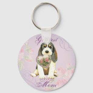 Porte-clés Maman cardiaque PBGV