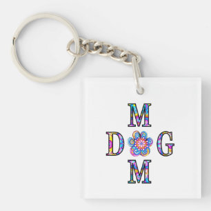 Porte-clés Maman Chien Croix