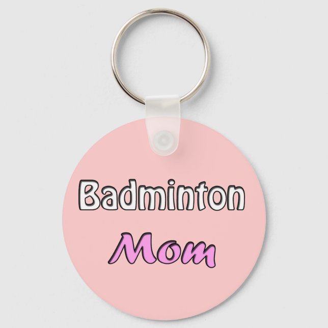 Porte-clés Maman de Badminton (Recto)