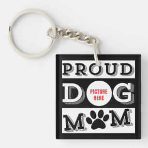 Porte-clés Maman de chien fière personnalisée Amoureux d'anim