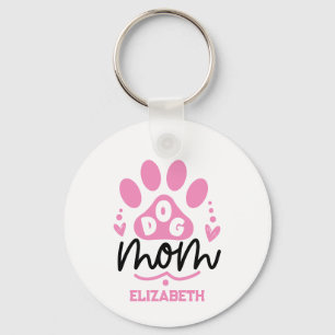Porte-clés Maman de chien personnalisée - Fête des mères