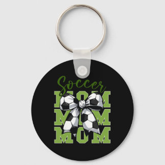 Porte-clés Maman de footballeur jeunesse Coquette Nœud Mignon