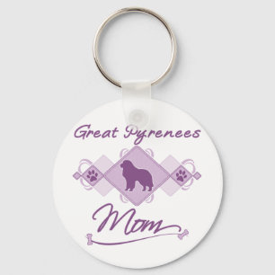 Porte-clés Maman de Grands Pyrénées