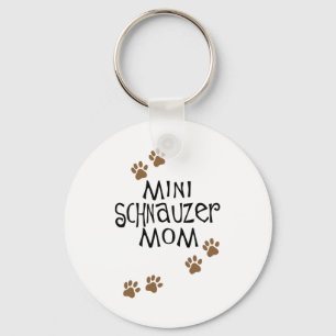 Porte-clés Maman de Schnauzer miniature