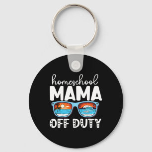 Porte-clés Maman école à la maison hors service heureuse dern