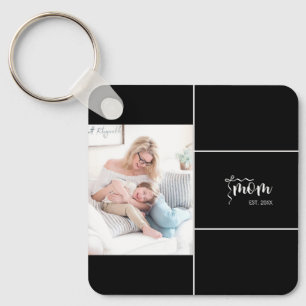 Porte-clés Maman élégante établie ajourner ajouter photo
