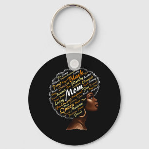 Porte-clés Maman femme afro Mois de l'histoire des Noirs Blm 