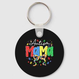 Porte-clés Maman fière de l'autisme Maman Sensibilisation pou
