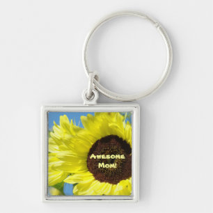 Porte-clés Maman Géniale ! Tournesols