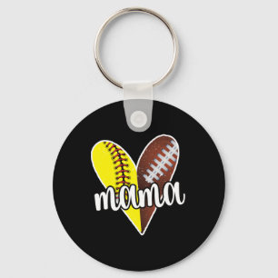 Porte-clés Maman Ller fière Softll Footll Player Ll maman