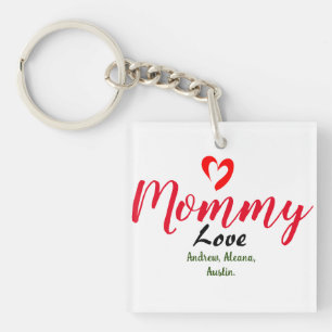 Porte-clés maman maman maman maman nom enfant personnalisatio