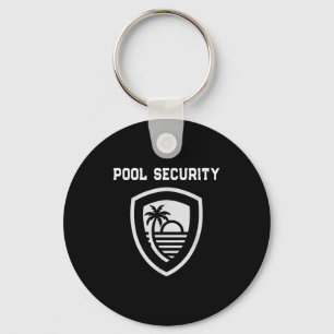 Porte-clés Maman papa police sirène sécurité piscine drôle
