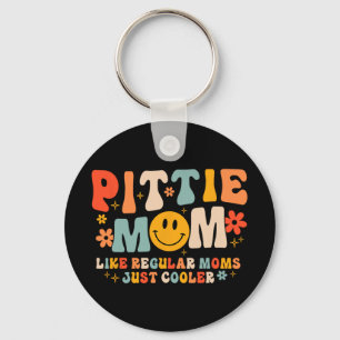Porte-clés Maman Pittie Maman Pitbull Amoureuse des Chiens Fê