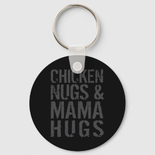 Porte-clés Maman poulet mignonne drôle graphique pour l'amant