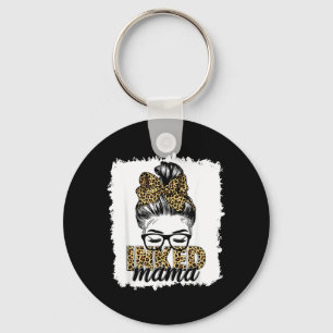 Porte-clés Maman tatouée vie de maman léopard
