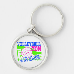 Porte-clés Maman Volleyball Avec Attitude