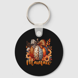 Porte-clés Mamaw Thanksgiving Leopard Citrouille Sunflower Co