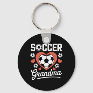 Porte-clés Mamie footballeuse bruyante fière dévouée football