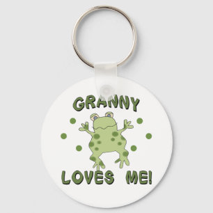 Porte-clés Mamie m'aime grenouille