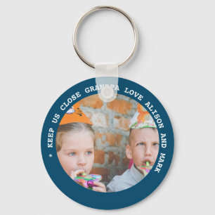 Porte-clés MAMIE PAPA PHOTO PETITS-ENFANTS Cadeaux Moins de 4