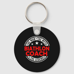 Porte-clés Man Myth Biathlon Coach Légende Funny Biathlon Coa