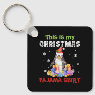 Porte-clés Manchot C'est Ma Chemise De Pyjama De Noël
