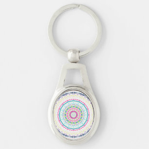 Porte-clés mandala coloré