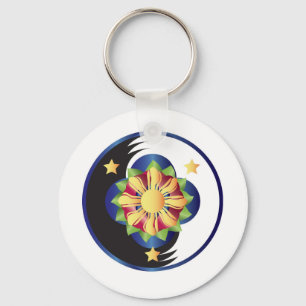 Porte-clés Mandala de fleur de Lotus de Philippin