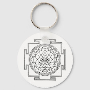 Porte-clés Mandala de Sri Yantra