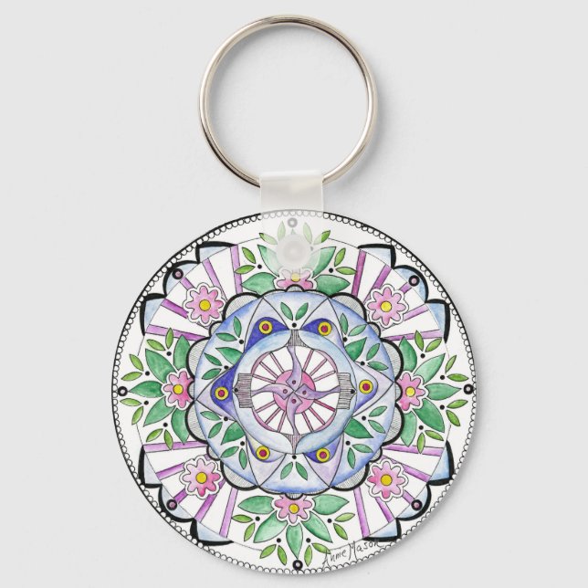 Porte-clés Mandala Floribunda (Recto)