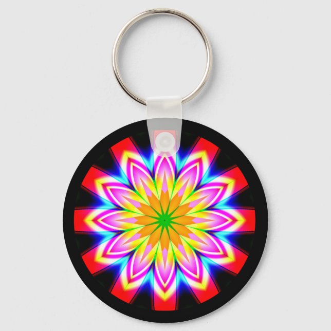 Porte-clés Mandala fractal (Recto)