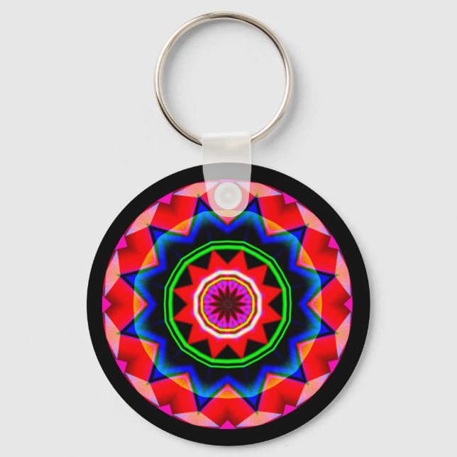Porte-clés Mandala fractal (Recto)