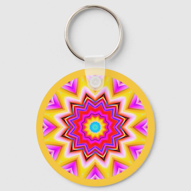 Porte-clés Mandala fractal (Recto)