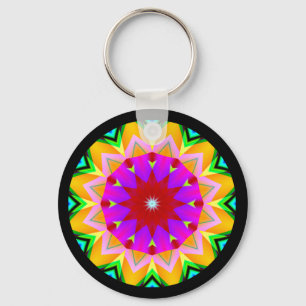 Porte-clés Mandala fractal