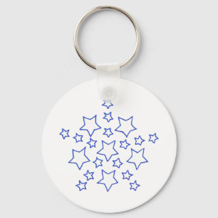 Porte-clés Mandala Star étoiles motif, porte - clé