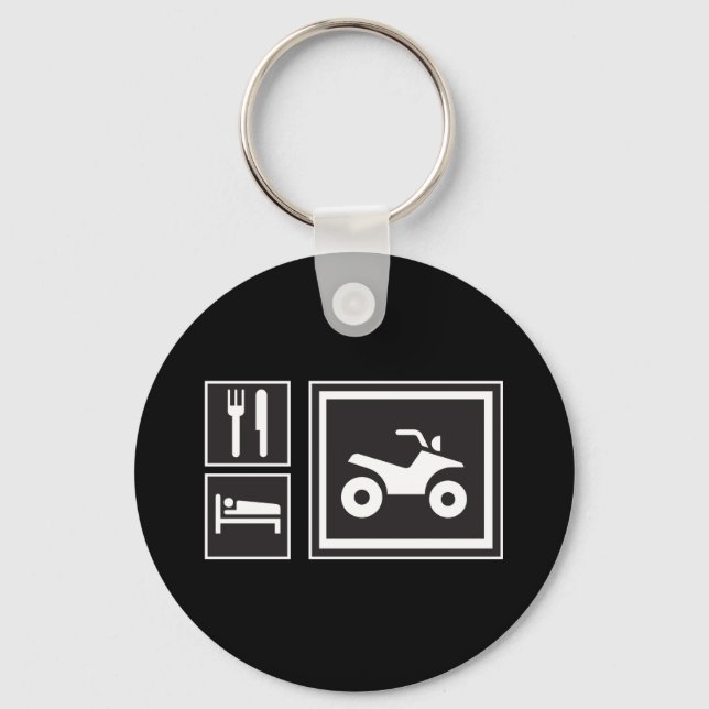 Porte-clés Mange Sleep QUAD ! (Recto)