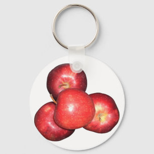 Porte-clés Mange une pomme et va au lit