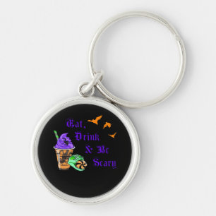 Porte-clés Manger Boire Et Être Effrayant Halloween Minimalis