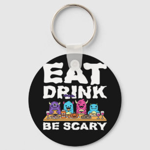 Porte-clés Manger Boire Être Effrayant Créatif Halloween